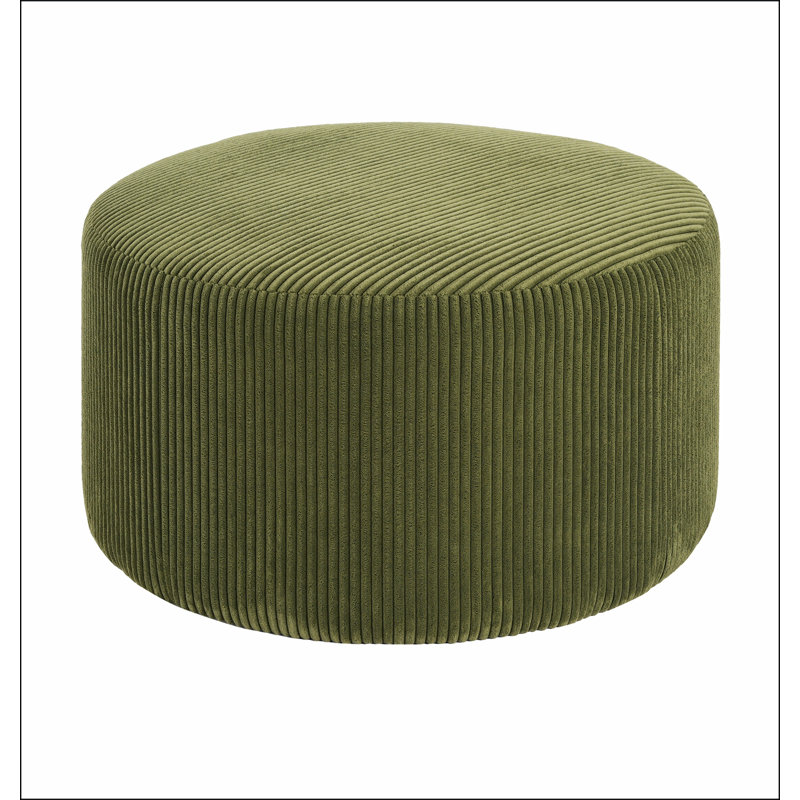 Repose-pieds rembourré rond, Vert