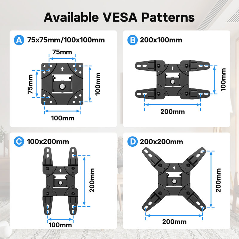 1Home Multi-Screen Single Screen Wall mount Electronic Mount
