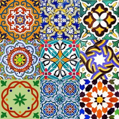 Carreau de mosaïque auto-adhésif en vinyle 6 po x 6 po