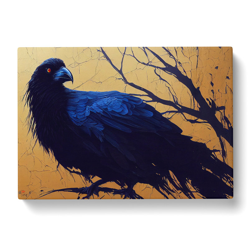Breathtaking Raven Bird - Wrapped Canvas, 35cm H x 50cm W x 3cm D