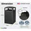 Poubelle d'extérieur 40 gallons-87103228