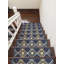 Tapis d'escalier bleu / brun 9 po x 28 po Ludwick Sofihas-1293378415