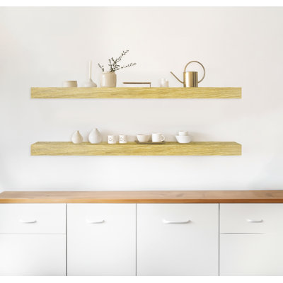 Jahray 2 Piece Oak Floating Shelf