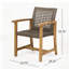 Chaise en bois et osier Hampton-1770972095