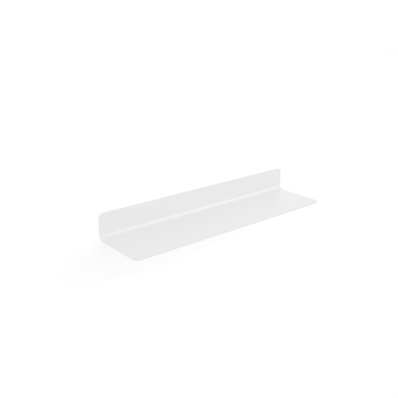 Kowalewski Floating Shelf, White, 2" H x 17.9" W x 4.4" D
