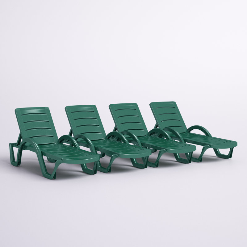 Chaise longue inclinable 74 po Accomac, Vert
