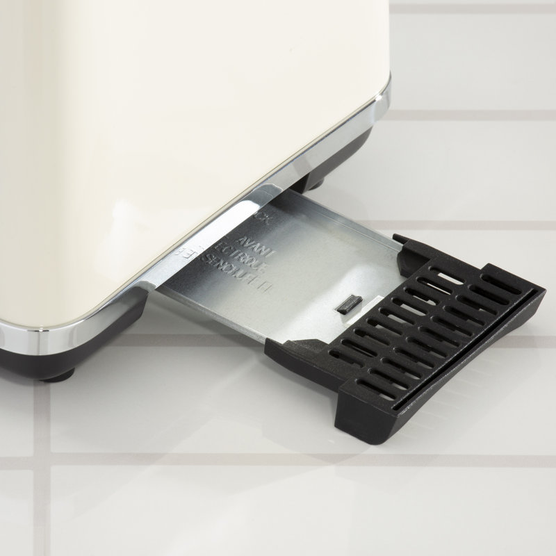 Daewoo Kensington 2 Slice Toaster Stainless Steel 810W With Multi-Function, Cream