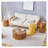 Modern Minimalist Set of Three Wood colour Cylinder Marble-Patterned MDF Living Room Table Sets.