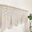 Boho-inspired 52''w Macrame Doorway Curtain