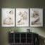Oiseaux d'eau sépia I - reproduction sur mesure encadrée de qualité supérieure - 3 pièces-816943765-816943766