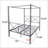 Metal Canopy Bed Frame