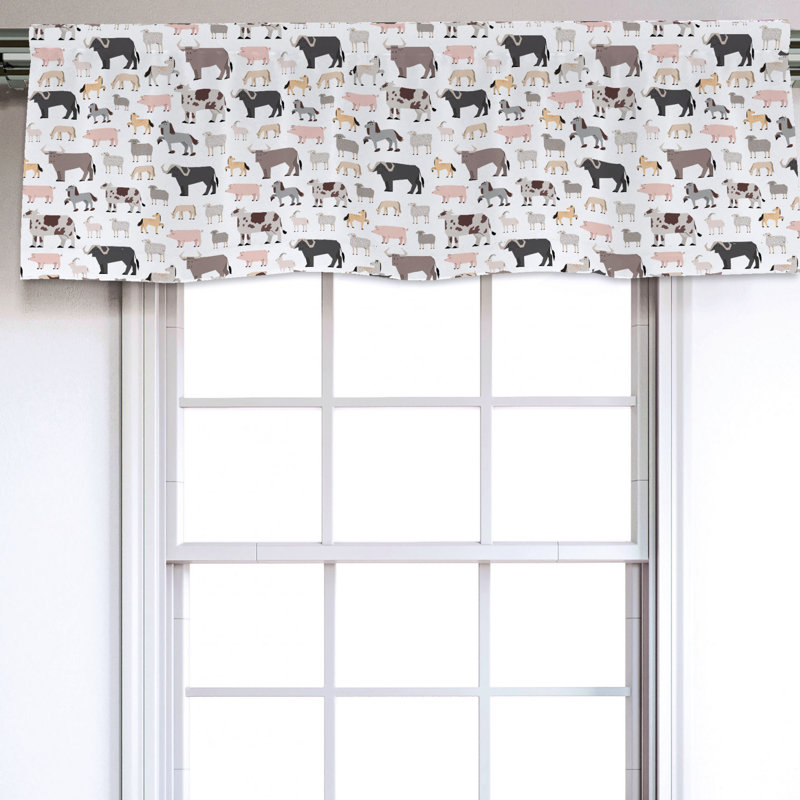 Sateen Ruffled Window Valance