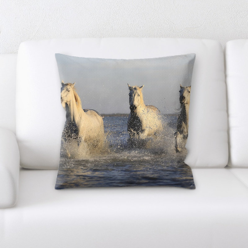 Coussin en chevaux