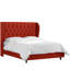 Lit tapissier capitonné standard à profil bas Tomey-16769508-102834147