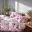 Ensemble d'édredon Floral 6 pièces - édredon rose fuchsia Whisper-131229511
