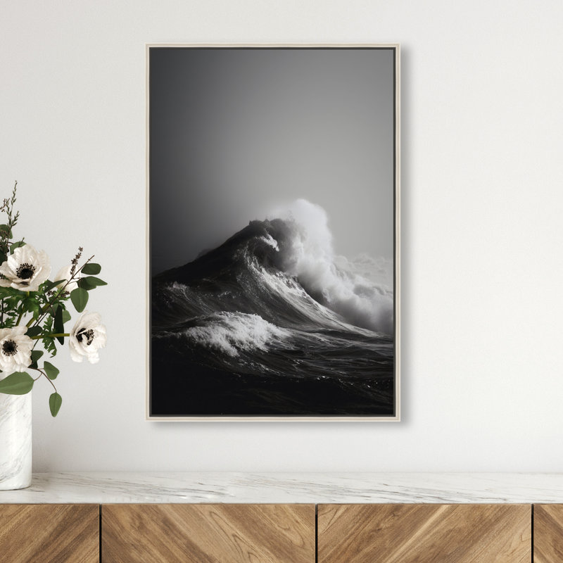 Tectonic Flow I Print by Oliver Gal, 55"H x 37"W, Silver Floater Frame
