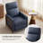 Mid-Century Modern Push-Back PU Leather Recliner Chair-827639080