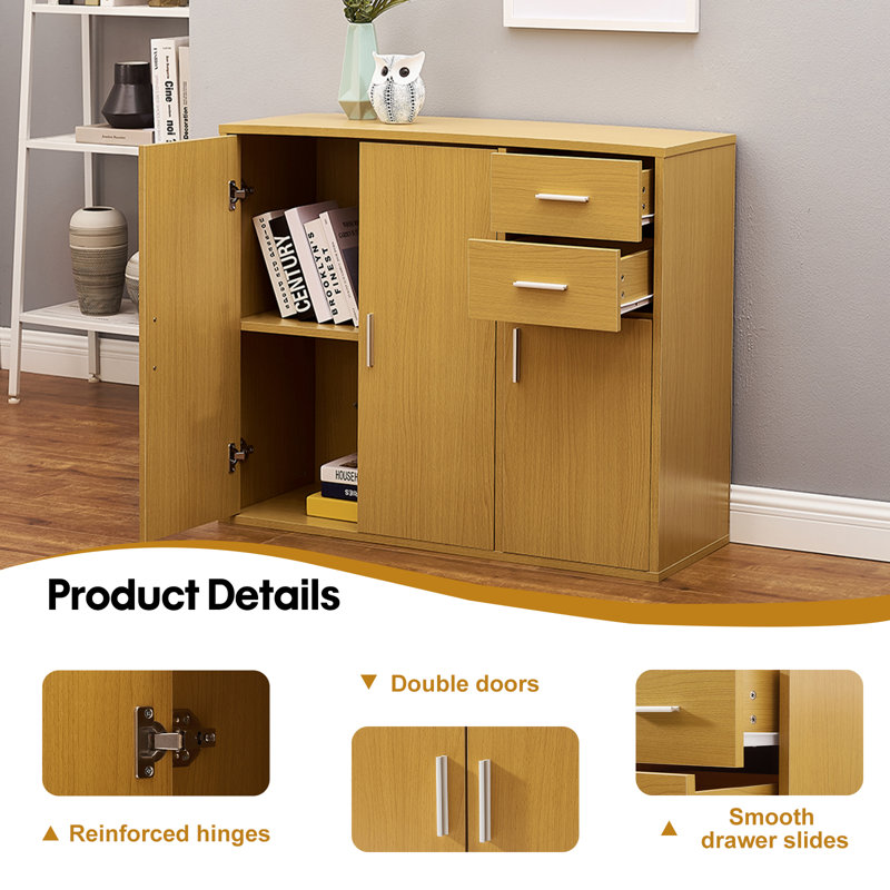 100.2 cm W Sideboard, Yellow