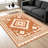 Terracotta Orange Kilim Rug carpet-easy to clean, machine-washable, soft and comfortable; suitable for door mats, kitchens, living rooms, bedrooms, corridors, and laundry areas. Easy to clean, durable carpet for home decoration.-155021952