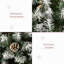 Sapin de Noël artificiel enneigé 6 pi avec des branches réalistes, 61 pommes de pin et 800 pointes