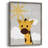 Sunshine Giraffe Framed Print - Solid Wood-1503895780
