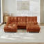 Canapé modulaire en tissu chenille moderne modulaire 3 places avec 2 repose-pieds pour salon-1567482880-1567482882