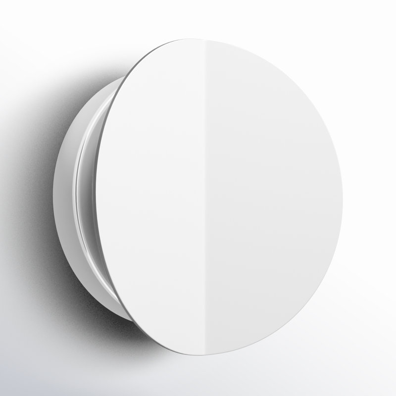 Keef Steel LED Flush Mounted Sconce, Polished Nickel, Polished Nickel