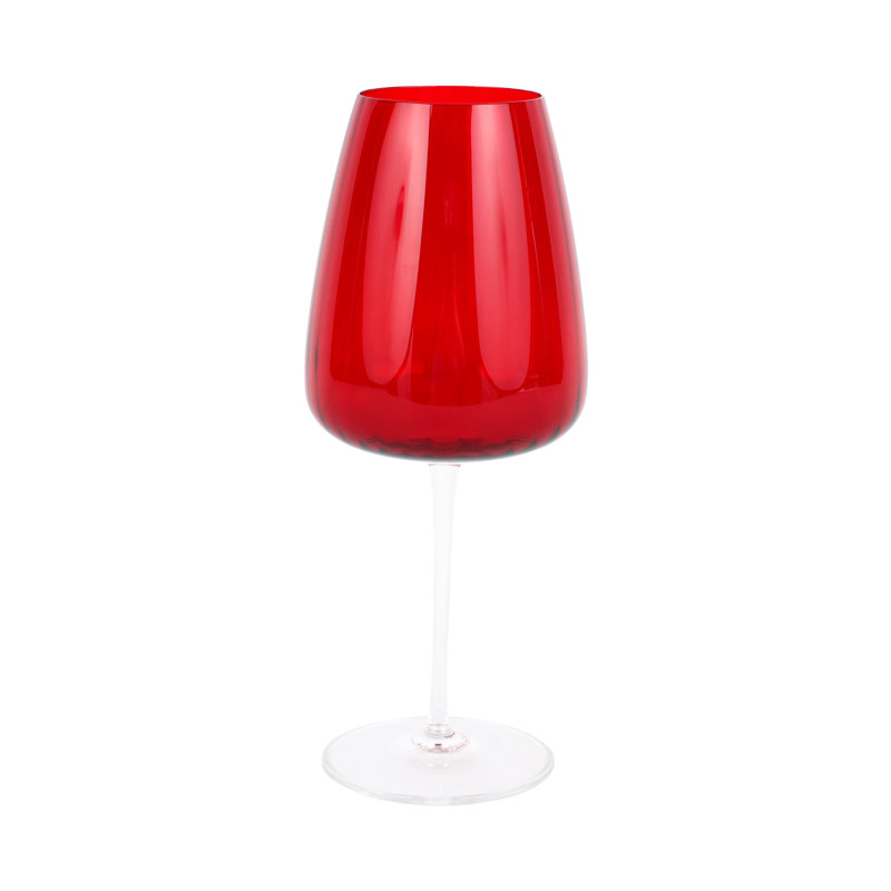 Francesca Water Glass, Red