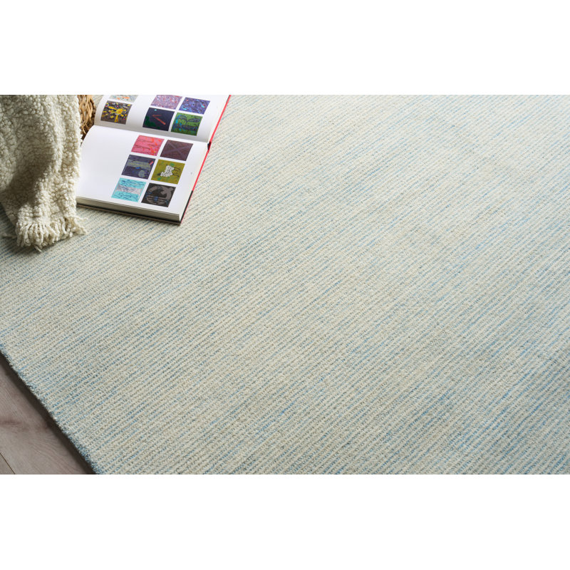 Benton Hand Tufted New Zealand Wool Blue Area Rug, 12'X15'