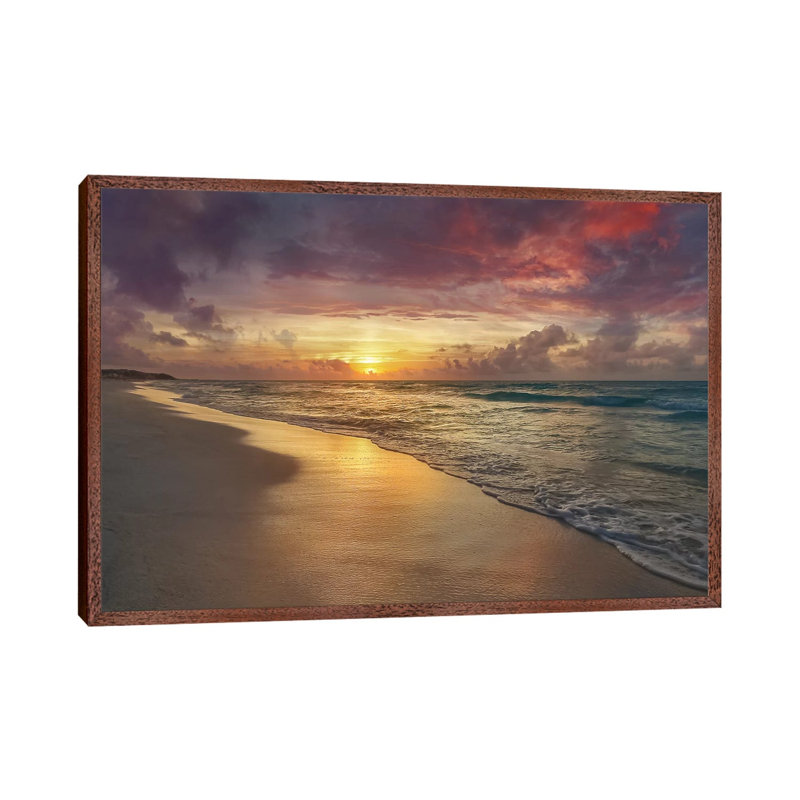 Harmony by Mike Calascibetta - Print on Canvas, 66.04 cm H x 45.72 cm W, Classic Brown Wood Framed