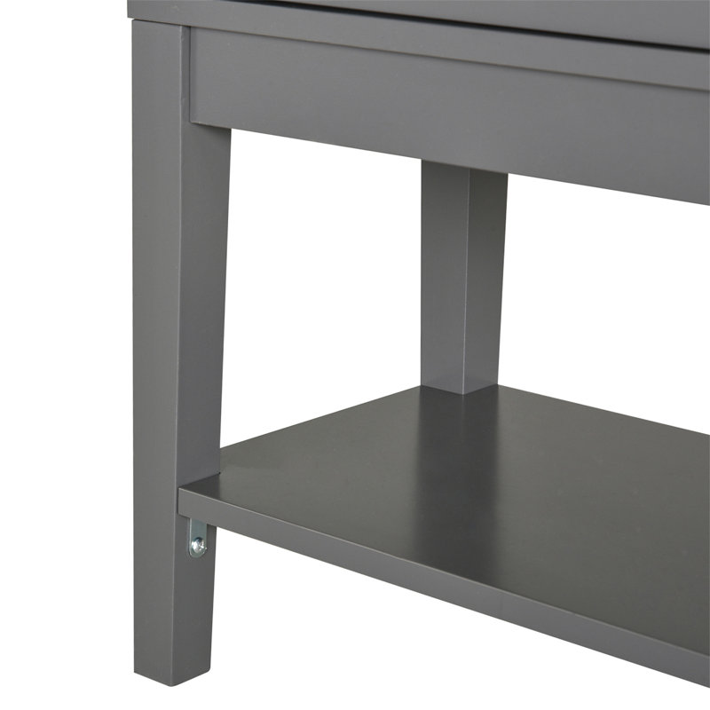 Storage Wood Console Table with 2 Drawer