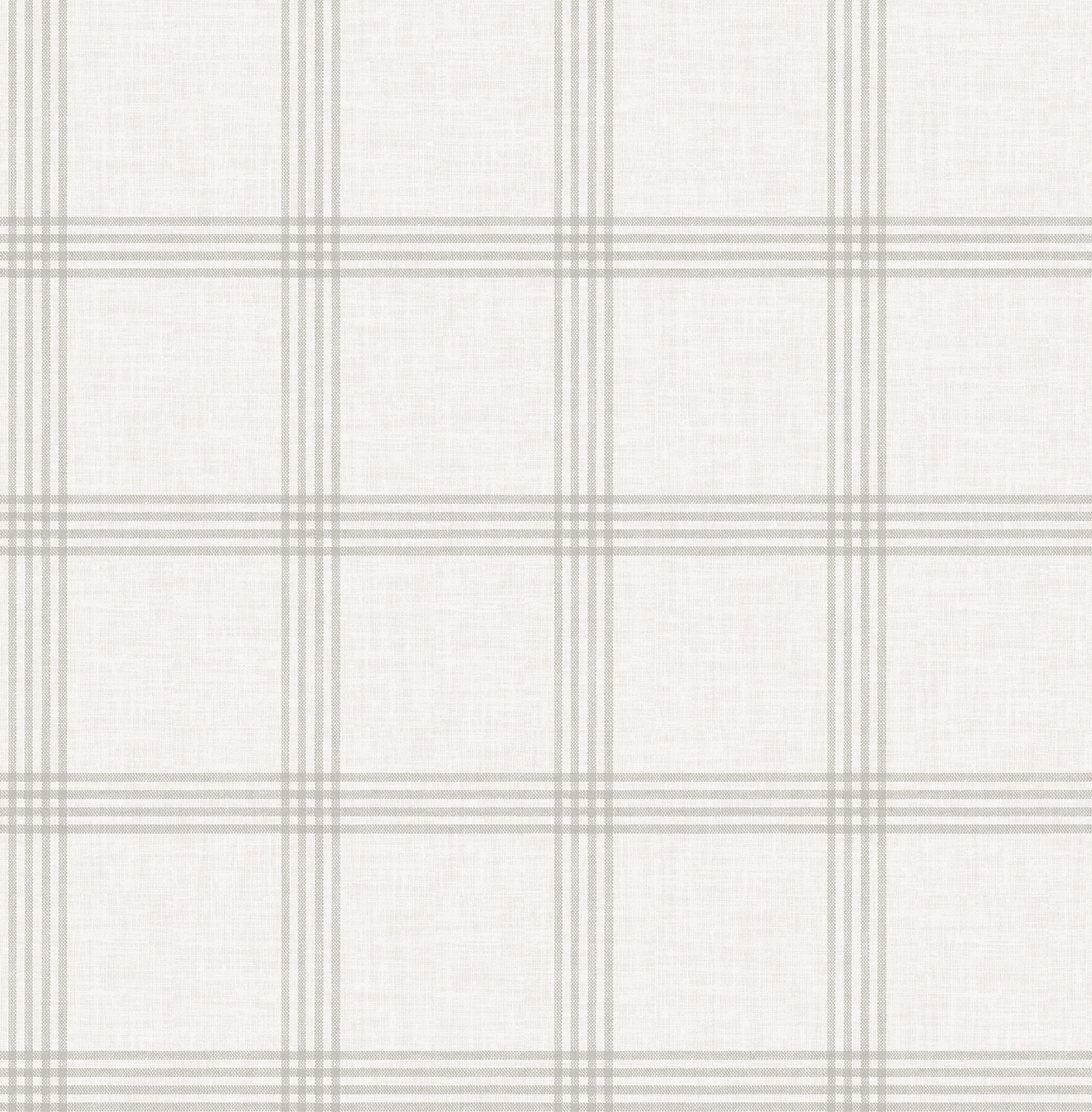 Waters Edge Resource Library Charter Plaid Wallpaper  Off White  US Wall  Decor