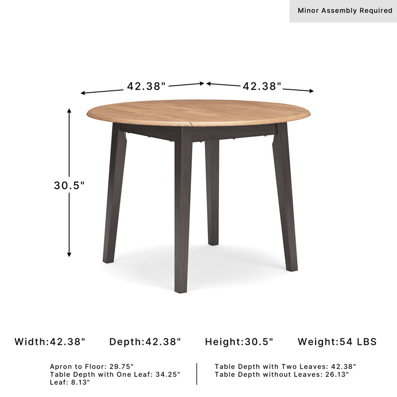 Table de salle à manger Malkin, Brun