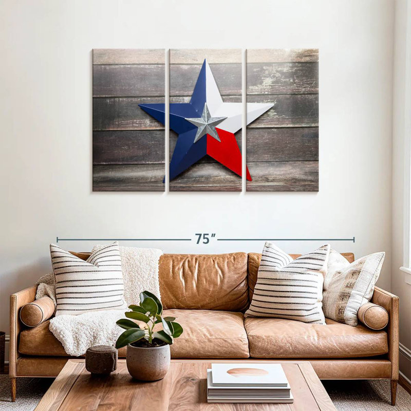 Sebbie Texas Lone Star, 36" H x 57" W