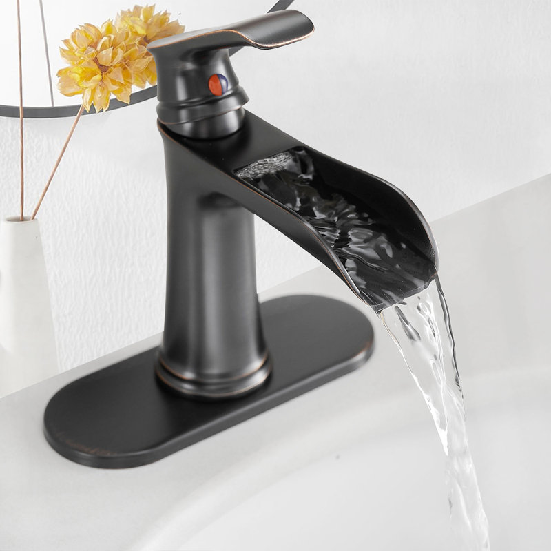 Single-handle Bathroom Faucet with Drain Assembly, Oil Rubbed Bronze