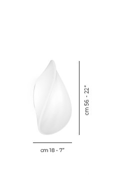 Balance Ceiling/Wall Lamp G White Glossy Glossy White L22gg Ul, 2700K, 7" H x 22" W x 19" D