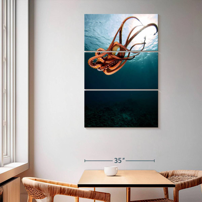 Brampt Diving Octopus, 65" H x 42" W