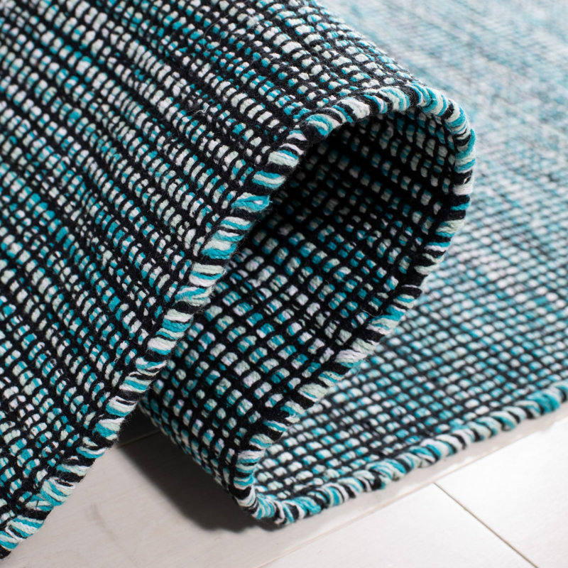 Montauk Hand Woven Cotton Rug, Round 6'