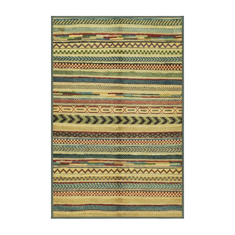 Abstract Indoor Rug, Rectangle 2' x 4'