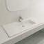 Lavabo de salle de bain rectangulaire double en argile réfractaire avec trop-plein 40,35 po BOCCHI Ravenna-207983199-211688832