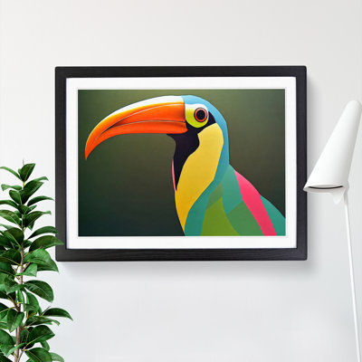 Toucan Bird Abstract Vol.3 - Single Picture Frame Painting