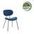17.52'' H Velvet Upholstered Stacking Side Chair-1082935268