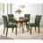 48" Round Dining Table Wood Brown