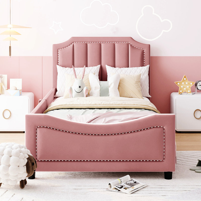 Lit de jour simple avec structure Classic, Rose