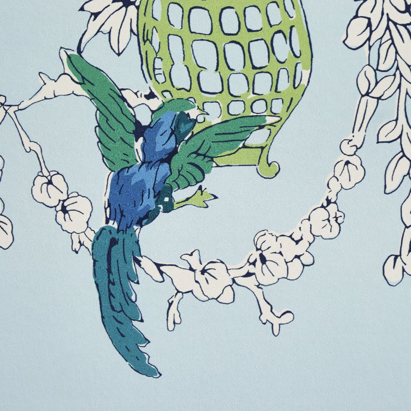 Papier peint Chinoiserie Moderne, Bleu