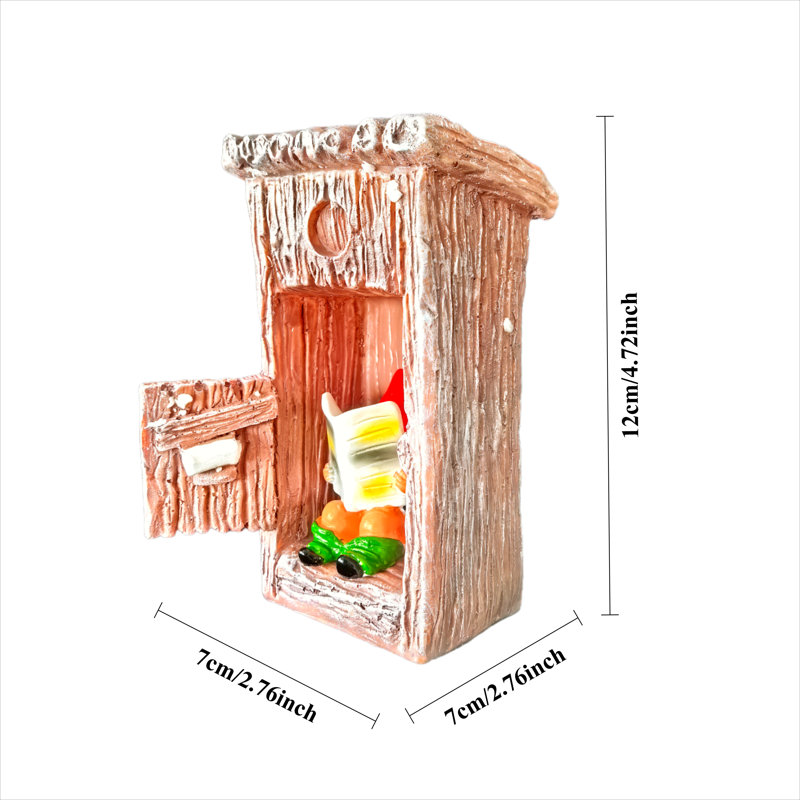 Ornement intéressant pour statue de toilette naine