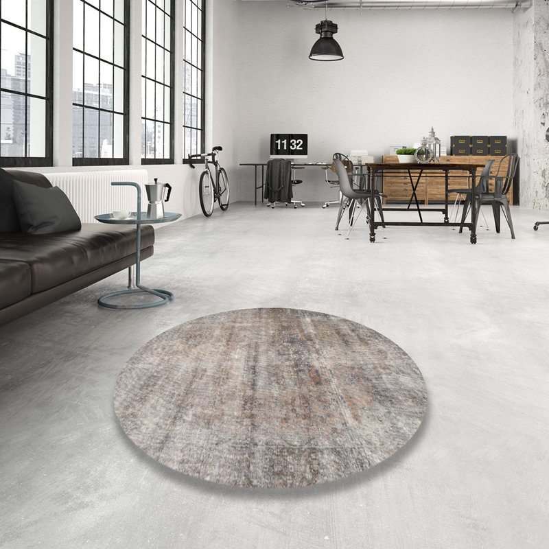 Oriental Indoor Rug, Round 5'