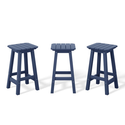 Tabouret de comptoir carré 24 po Vinnie (ensemble de 3)