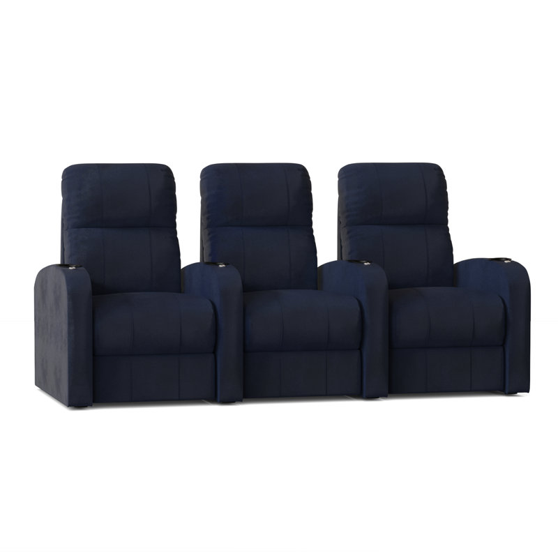 Canapé home theater (rangée de 3), Océan Smartsuede, Électrique