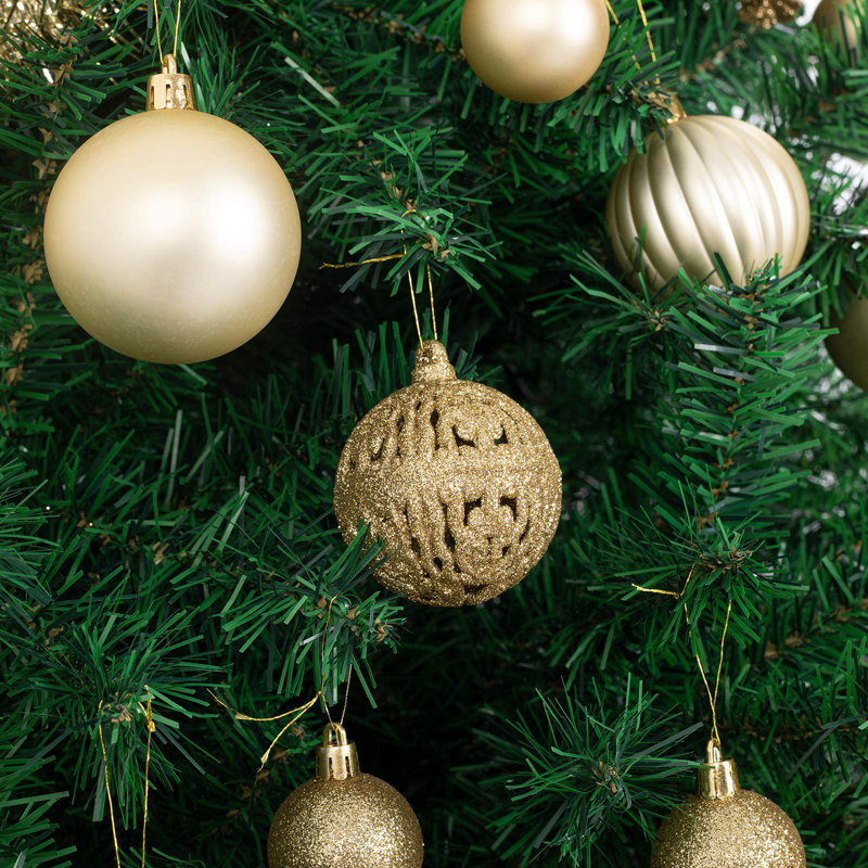 Ensemble de formes et de tailles de boules de Noël 119ct